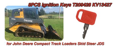 deere 260 skid steer ignition key|john deere t209428 key.